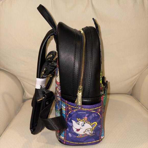 Loungefly Disney Princess Castle Series Beauty And The Beast Belle Mini Backpack - Picture 5 of 9
